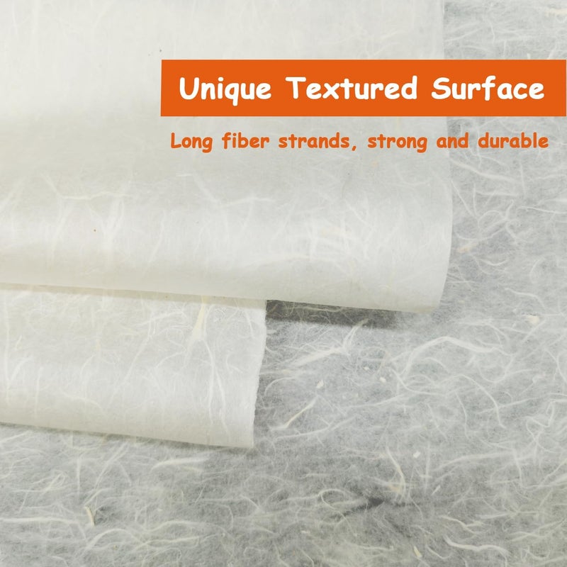 Phaicoilo 100 Sheets Mulberry Paper Sheets Washi Paper Rice Paper for Decoupage: A4 Rice Paper for Decoupage Printing Art Crafts DIY - Image 3